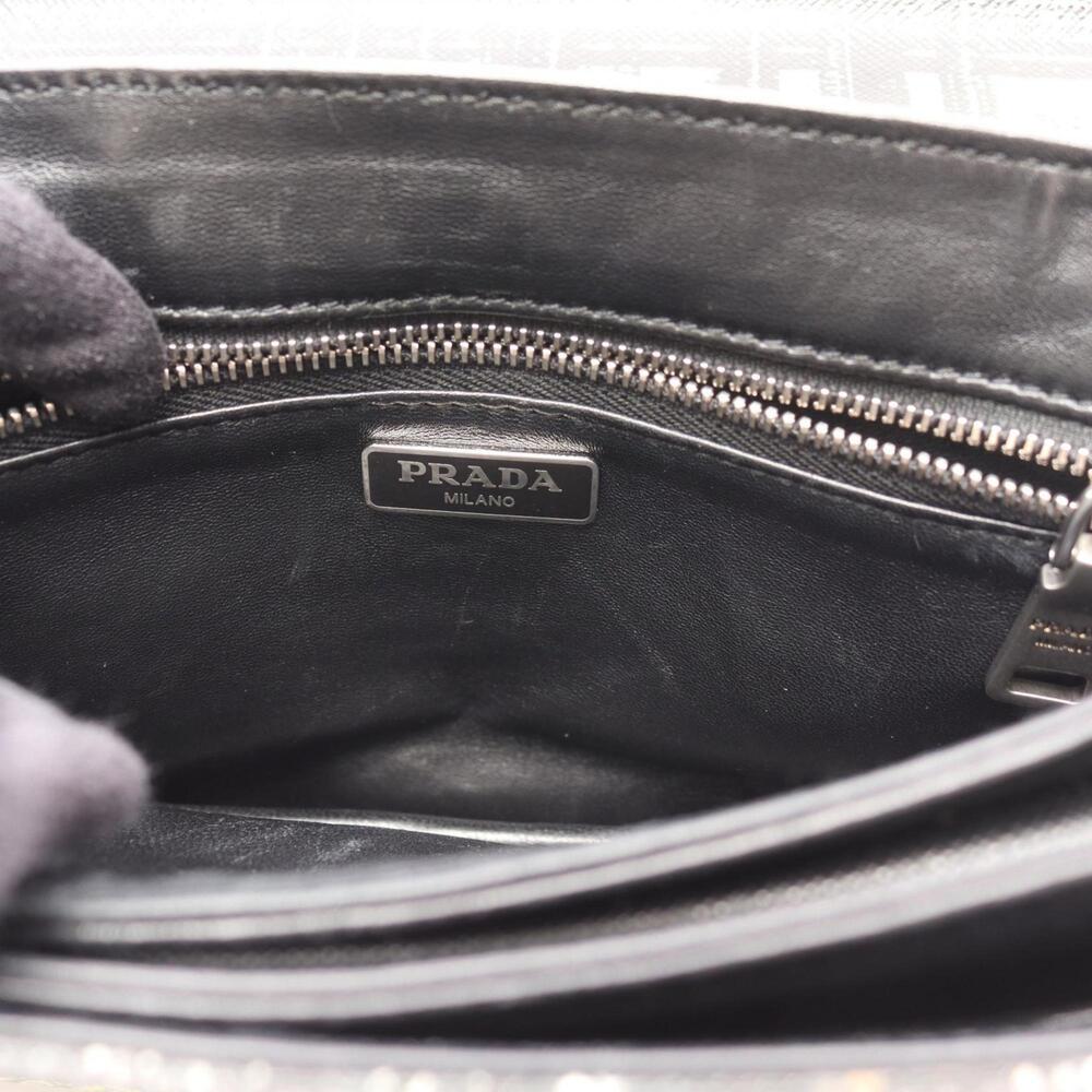 PRADA Black Leather Shoulder Bag - Picture 6 of 12